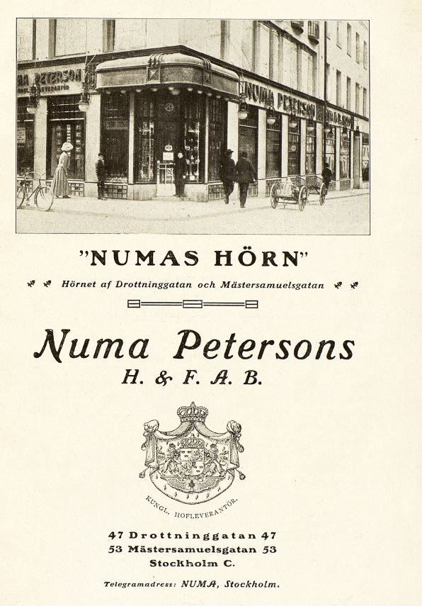 Numa Peterson 1909